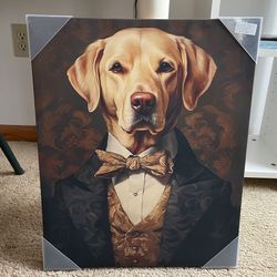 Yellow Lab With A Bowtie Wall Art