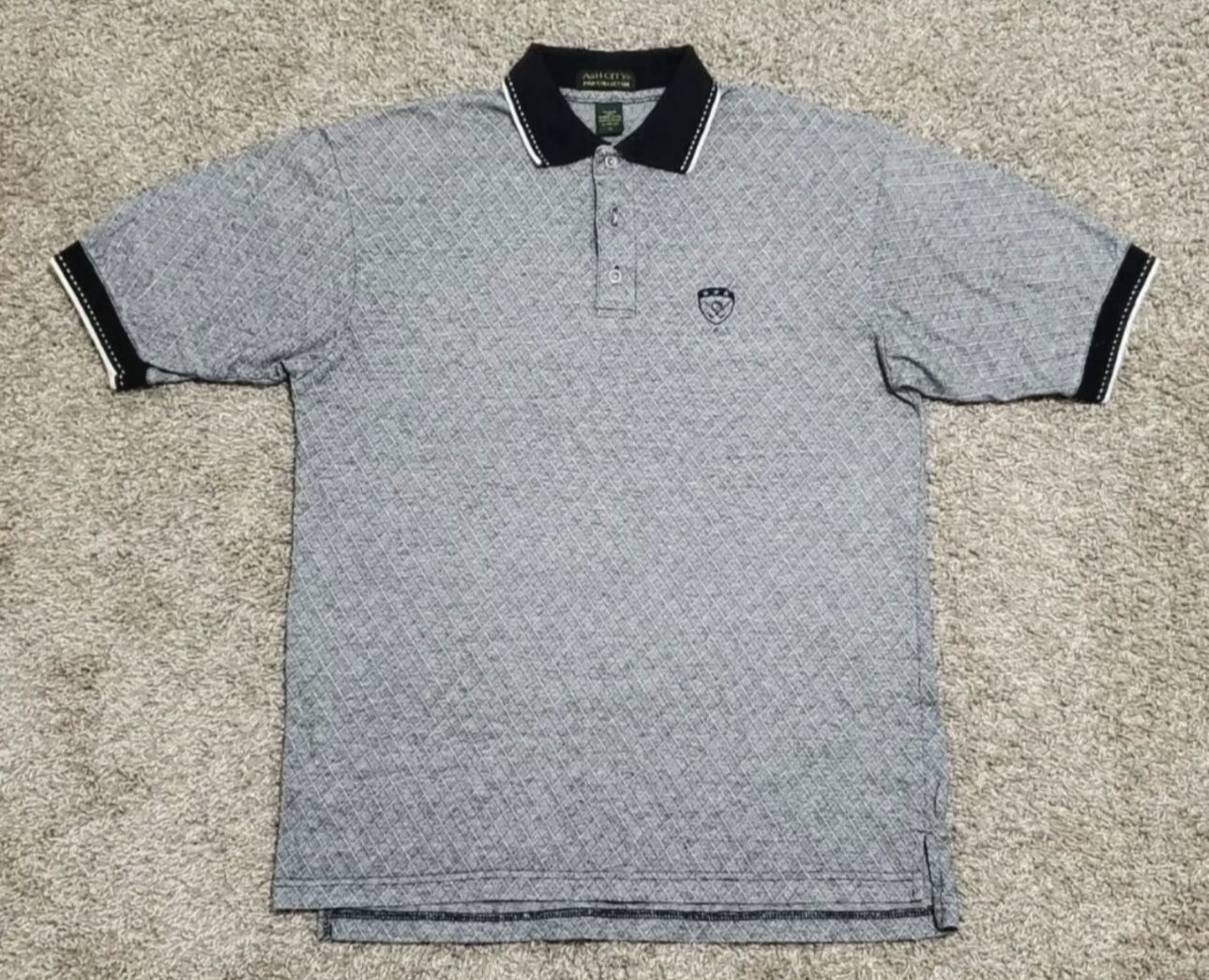 Men's Ash City Pro Collection Short Sleeve Polo Golf Shirt Size XL Gray
