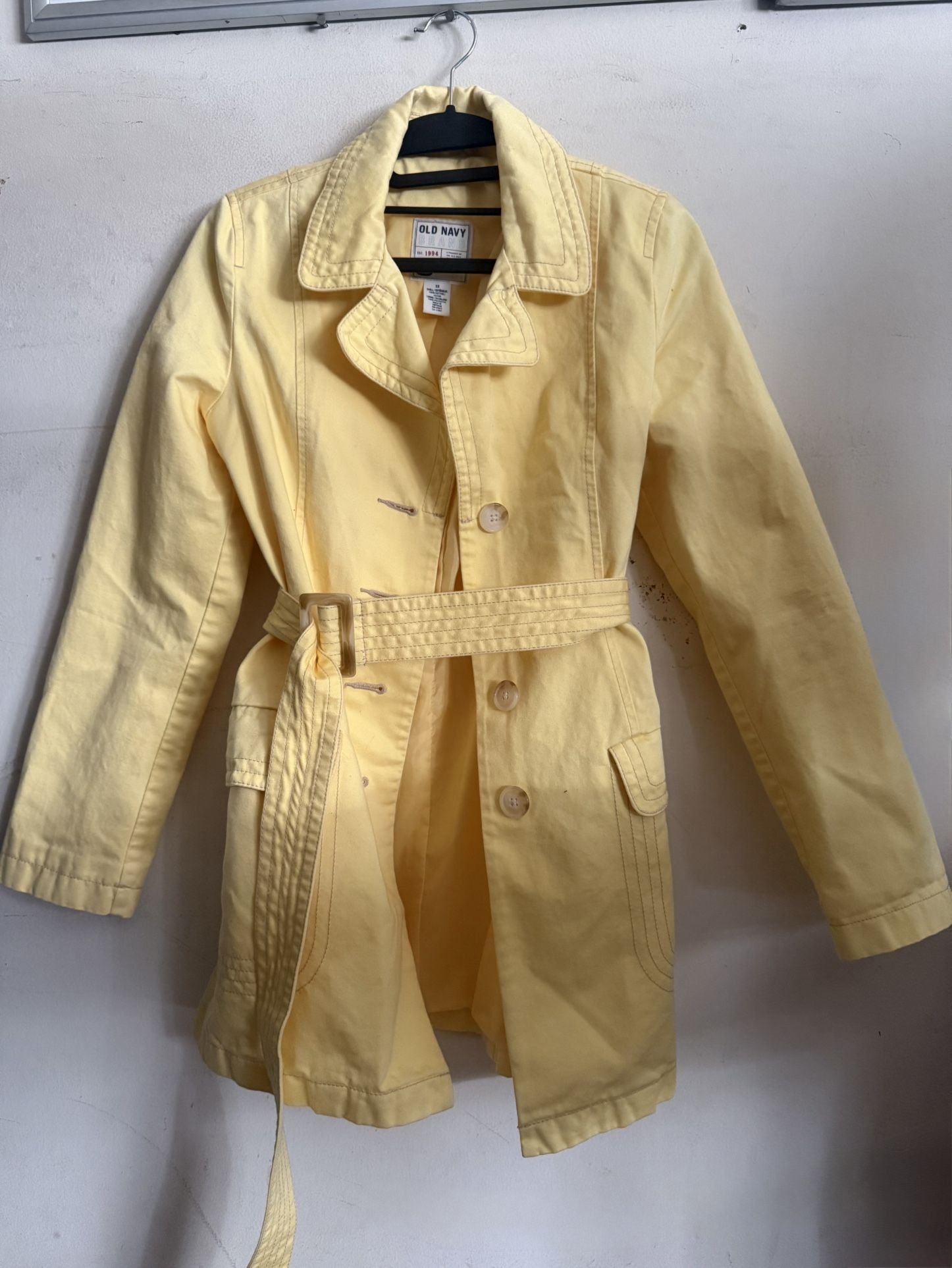 Pastel Yellow Over Coat XS