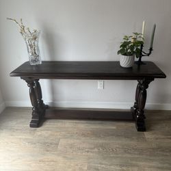 TASTEFUL console library table - Spanish Colonial - Ethan Allen - delivery available