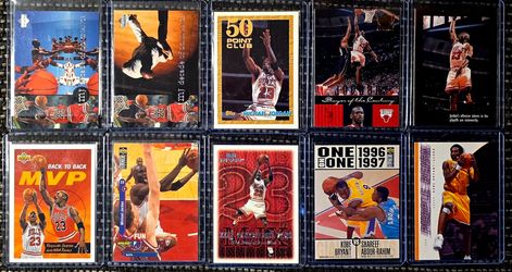 Michael Jordan & Kobe Bryant Basketball Card Lot