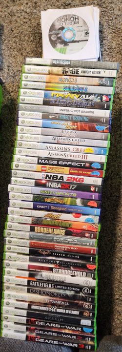 60+ Xbox 360 video games