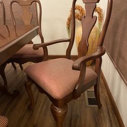 Cherry Wood Dining Table Set By Keller 