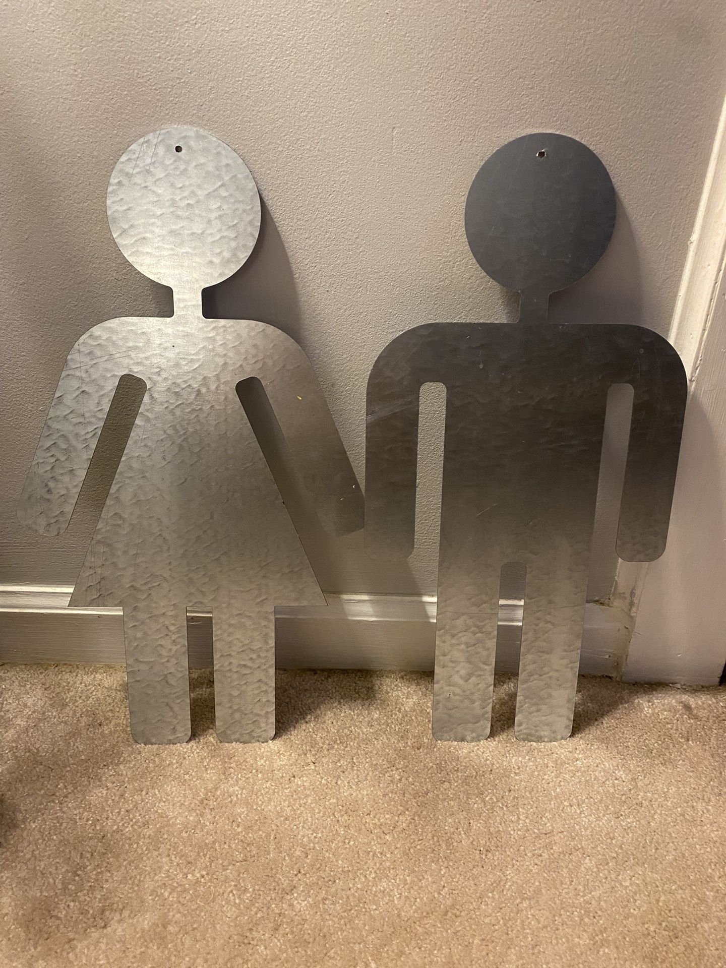Male &Female Restroom Signs