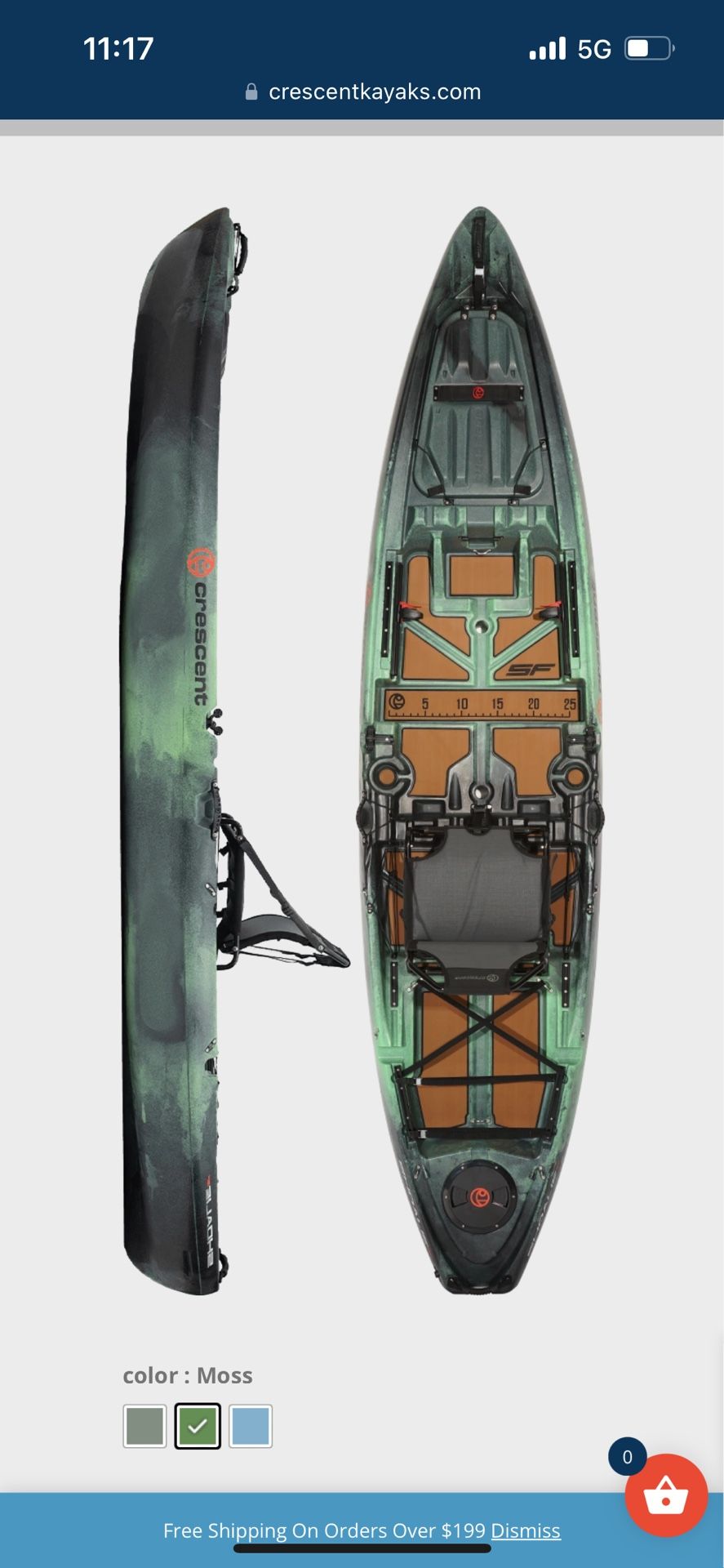 crescent schoalie kayak