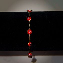 14k Mal De Ojo Evil Eye Bracelet 