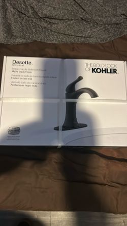 Kohler Faucet  2Gold Brush 1 Matte Black