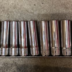 1/2 Drive Snap On Chrome Socket Set 