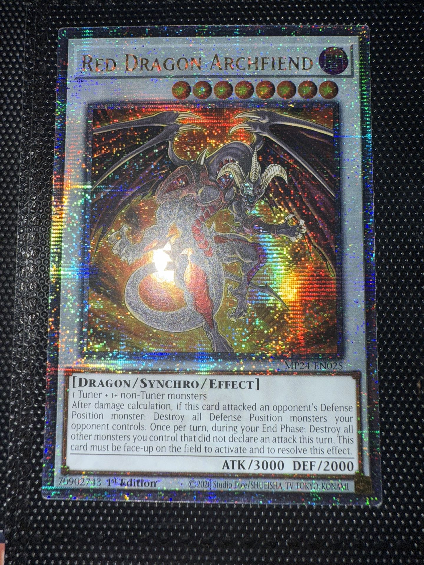 Quarter Century Secret Rare Red Dragon Archfiend