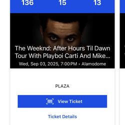 The Weeknd Ticket (SATX)