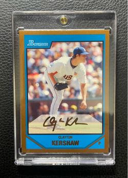 2007 Clayton Kershaw Bowman Draft GOLD