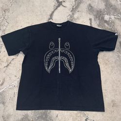 Bape 3XL Black Aura Shark Face Tee🪩