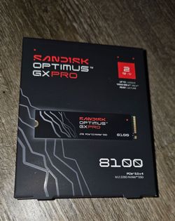 Sandisk Optimus GX PRO 8100 2TB PCIe 5.0 NVMe SSD, M.2 2280
