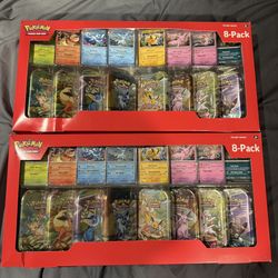 Prismatic Evolutions Costco 8 mini-tin bundle
