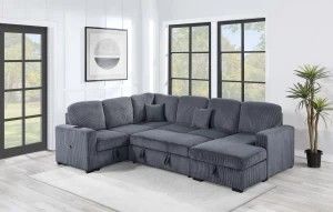 ✅️✅️4-Piece Convertible Sectional
Sleeper Sofa, Chaise Storage, Sofa Storage & USB Port✅️✅️