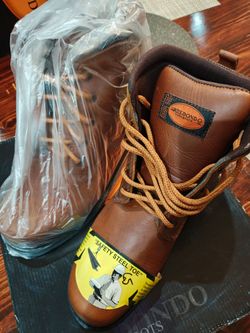 Boots de trabajo con casco de acero talla 10.5