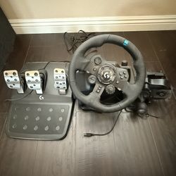 Logitech G923 Racing Wheel + Shifter Bundle – Like New 