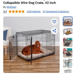 Wire Dog Crate 28x28x40
