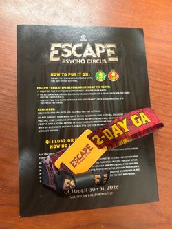 Escape 2 day pass
