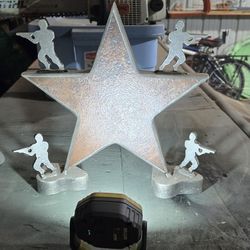 Protect An Defend Solid Medal Star