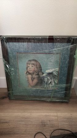 Framed Angel Girl Wall Art Print