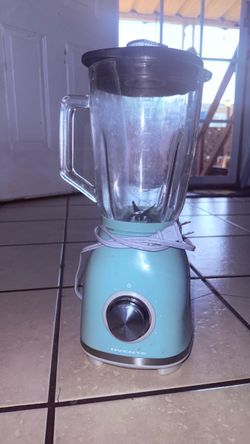 light blue or teal countertop kitchen blender