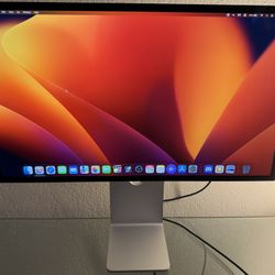 Apple Studio Display with the tilt and height adjustable stand