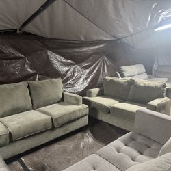 Gray Couch And Loveseat Good Condition Clean We Sell All The Time Free Delivery