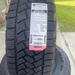 3  NEW TIRES P265/70/17 HERCULES A/T $475 CASH OBO 