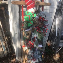 Large vintage decorated sled only $50 firm