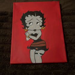 Chicana Betty L Canvass Painting (Self Made)