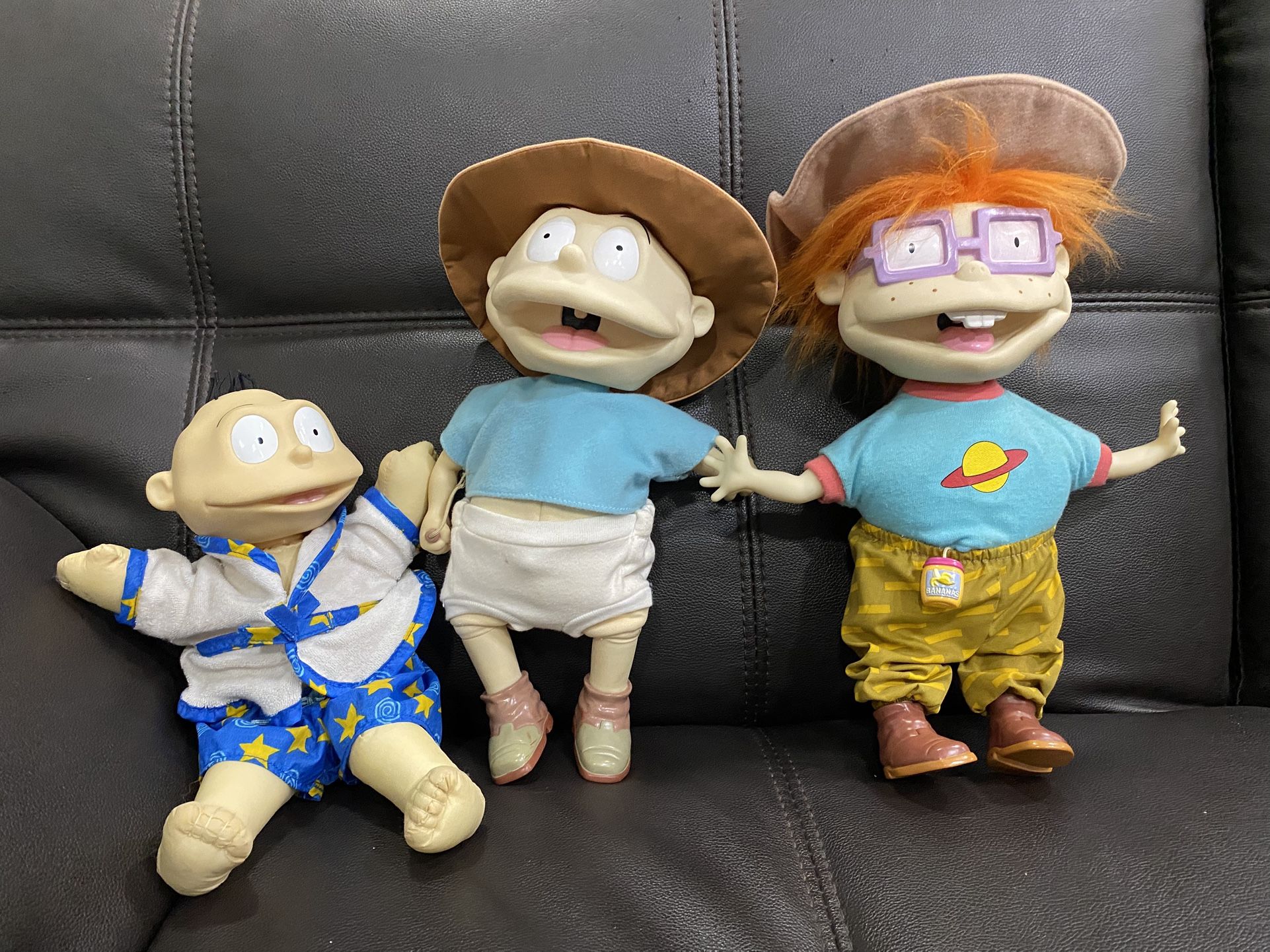 Rugrats Tommy Pickles Bath Time Hard Face Plush Robe & Swim Shorts Vintage 1996 Viacom Nickelodeon Rugrats Tommy Pickles Baby Doll, Push his belly an