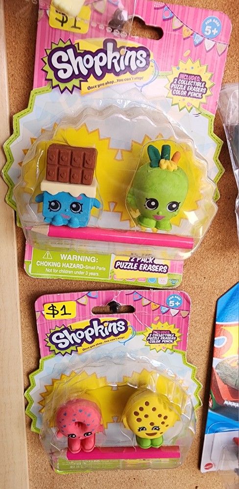 Shopkin Puzzle Erasers