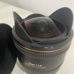 Sigma 10mm Fisheye Lens 