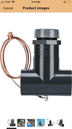 briidea New Install 2'' Inline Zinc Anodes for Saltwater Pools