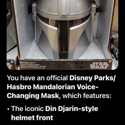 Brand New Mandalorian Voice-Changing Helmet – Din Djarin Style – Disney / Hasbro