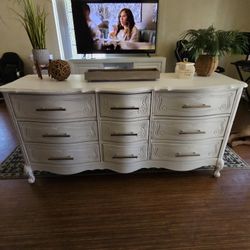 White Dresser W/lights