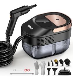 Steam Cleaner for Home & Car, 3-Level Adjustable Steamer for Cleaning, 15s Heat-Up & 1.6L Large Tank, Handheld Steam Cleaner for Car Detailing, Home, 