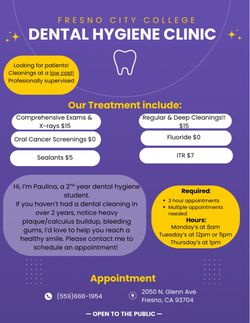 Book a dental cleaning!