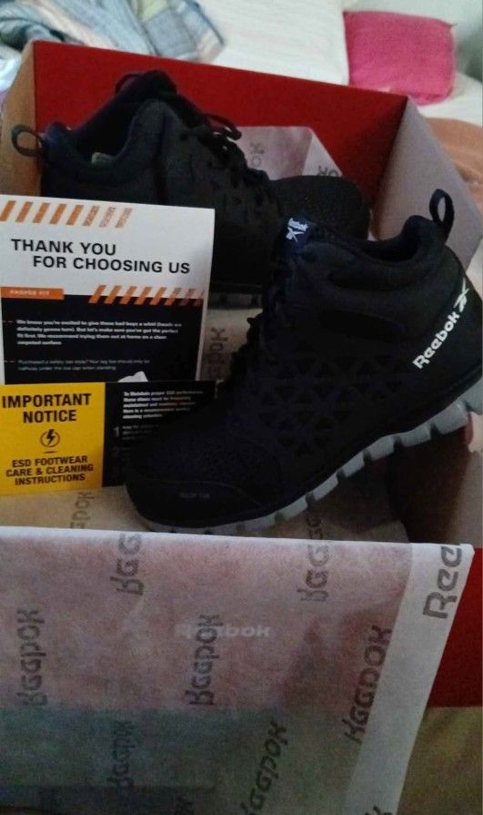 Reebok Steal Toe Shoes