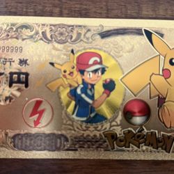 Collectable Golden Pikachu Foil
