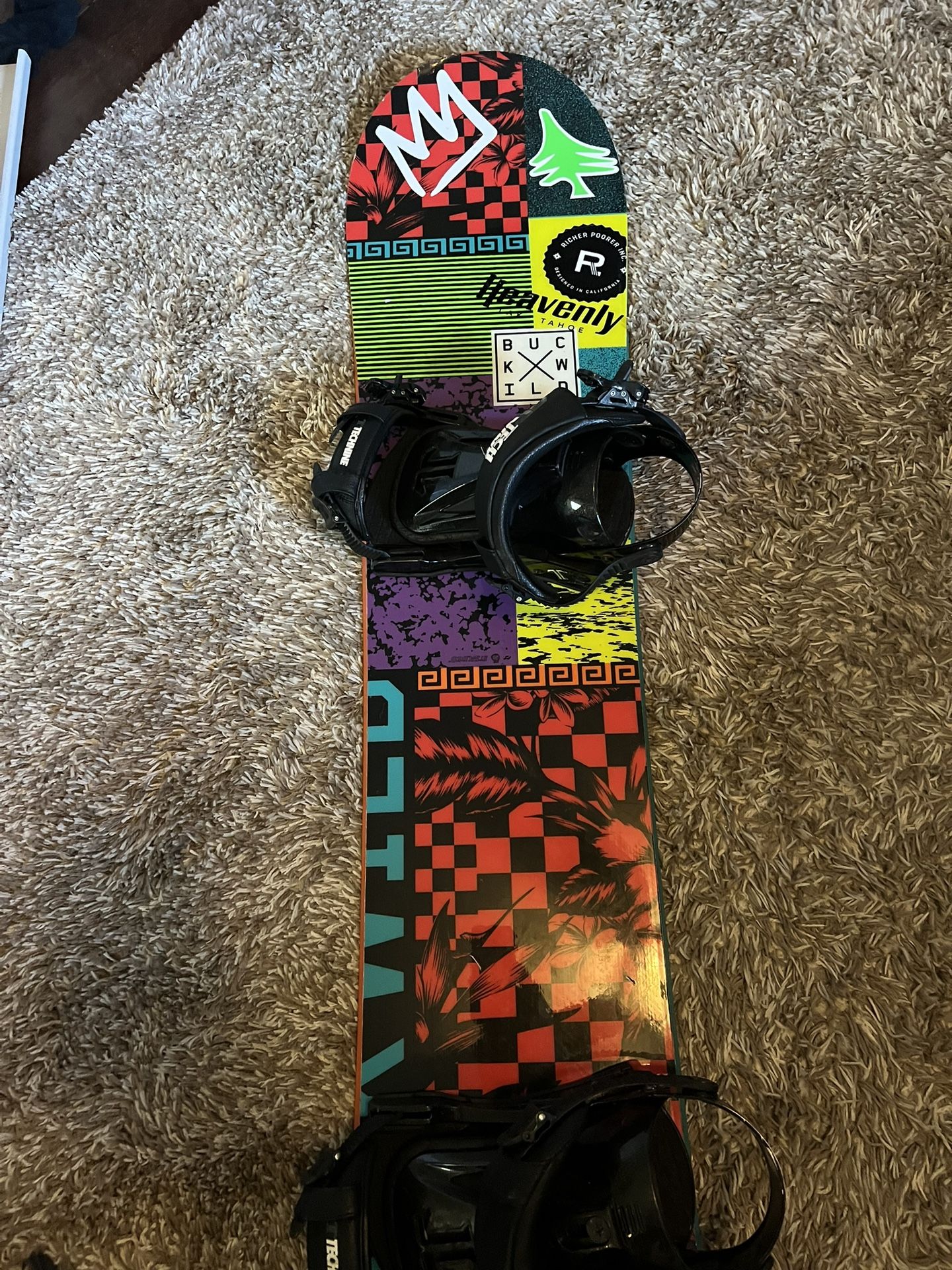 スノーボード Ride Buckwild 162W (+ Ride bindings) Ride Buckwild Snowboard (Bindings Included)