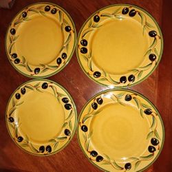 Coursange Nicoise Olive Salad Plates