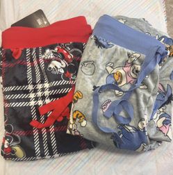 2 Pair Of Women’s Large Disney Pajama Bottoms 