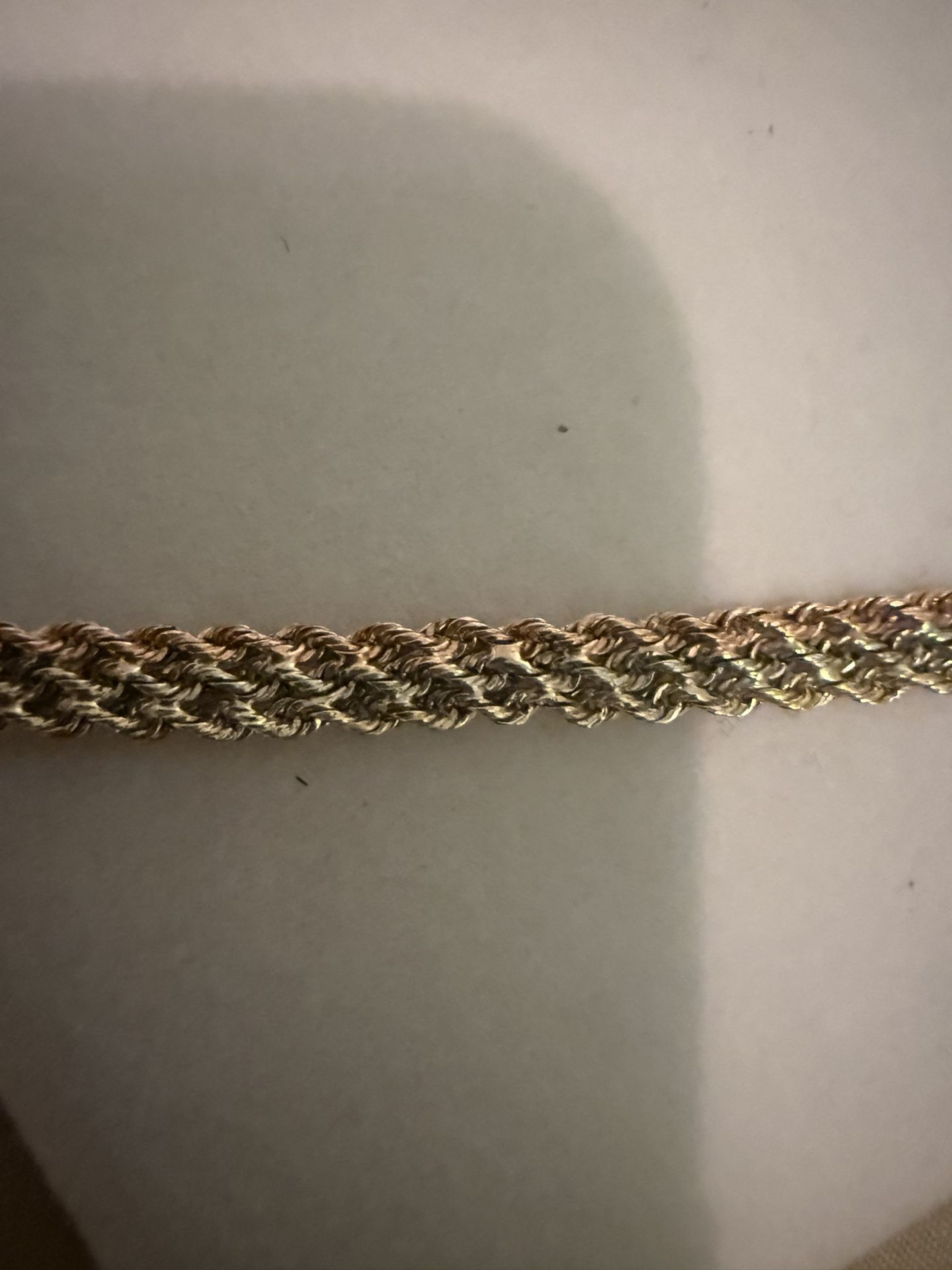 10k 7.25” Tri Color Bracelet