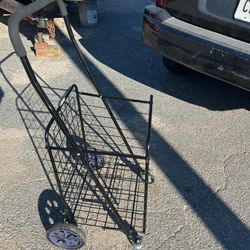 , folding utility shopping cart.