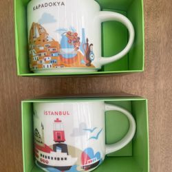 Starbucks You Are Here Mug Set Istanbul + Kapadokya 14oz NIB