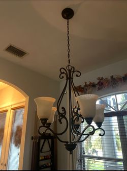 A Set Chandelier Light Fixture 