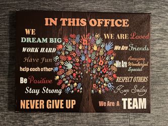 11 x 16 Office Motivational Wall Art