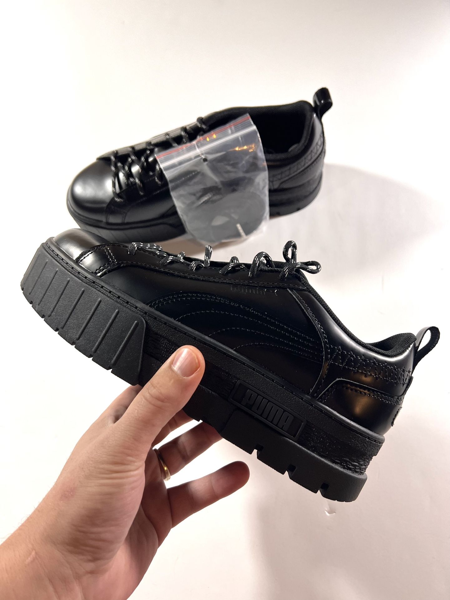 Women’s Puma Sneakers Dua Lipa Mayze Flutur Platform Black 388013-01 Size 8 NEW